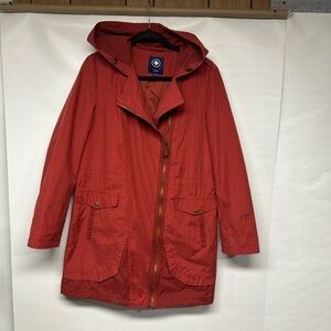 Stylish Red Utility Jacket for Women